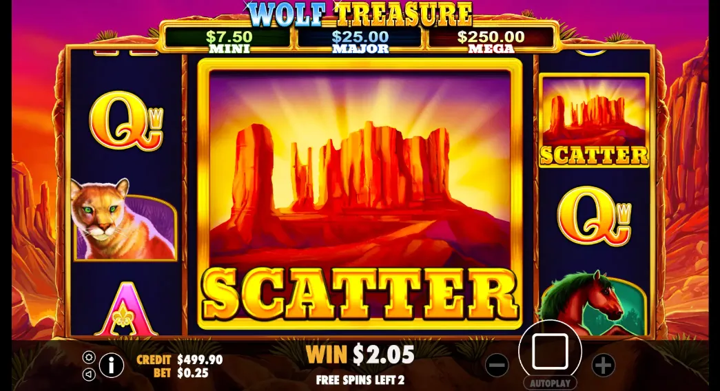 Wolf Treasure Giant Symbol
