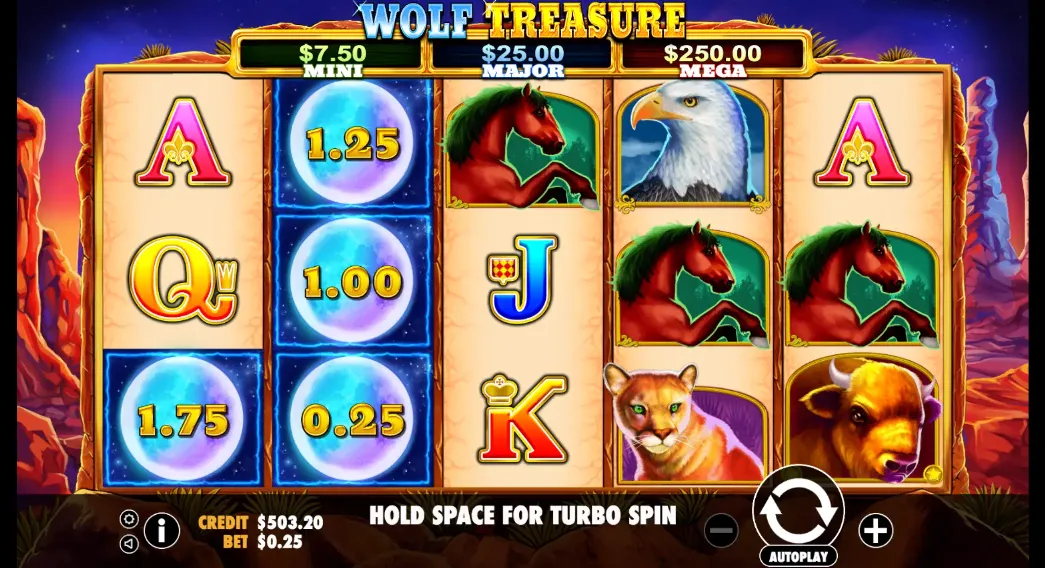 Wolf Treasure Money Respin